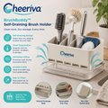 Cheeriva™ BrushBuddy Pro Self-Draining Kitchen Tool Organizer