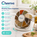 Cheeriva™ SpiceWave Pro 360° Rotating Spice Organizer